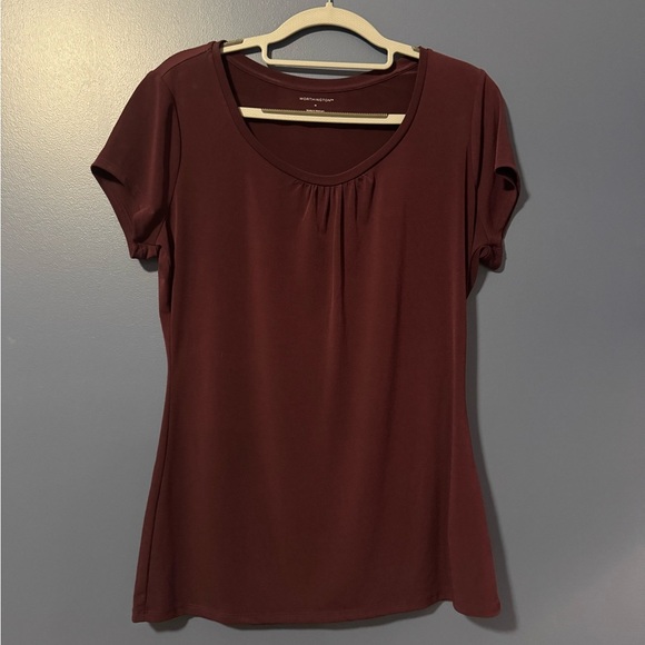 Worthington Red Fitted Blouse - Picture 1 of 3